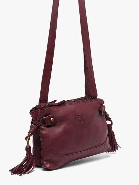 Shoulder Bag Cow Leather Basilic pepper Red cow BCOW82 other view 2