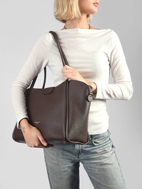 Shoulder Bag Ida Double Leather Lancaster Brown ida double 86 other view 1