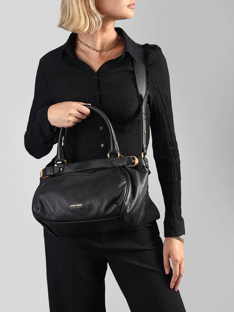 Small Lune Satchel Leather Vanessa bruno Black lune 11V40920 other view 1