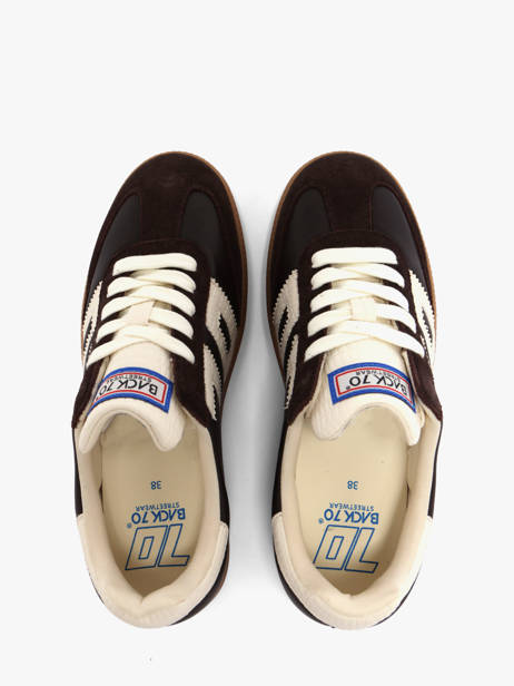 Sneakers En Cuir Back 70 Marron women 308 vue secondaire 3