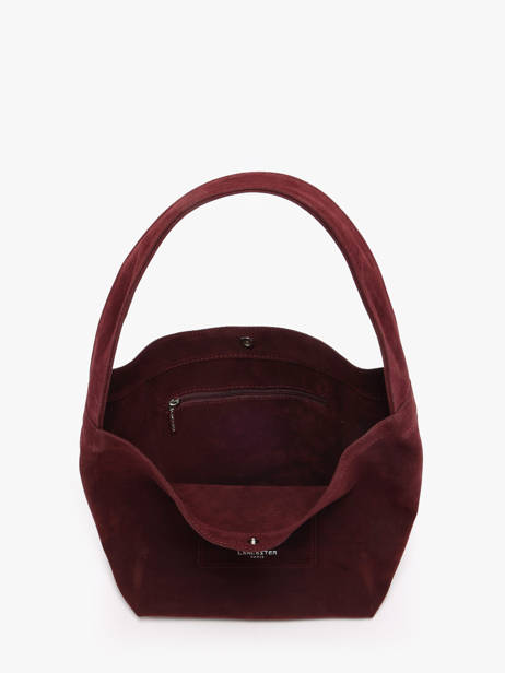Sac Porté épaule Suedine Kba Polyester Lancaster Rouge suedine kba 60 vue secondaire 3