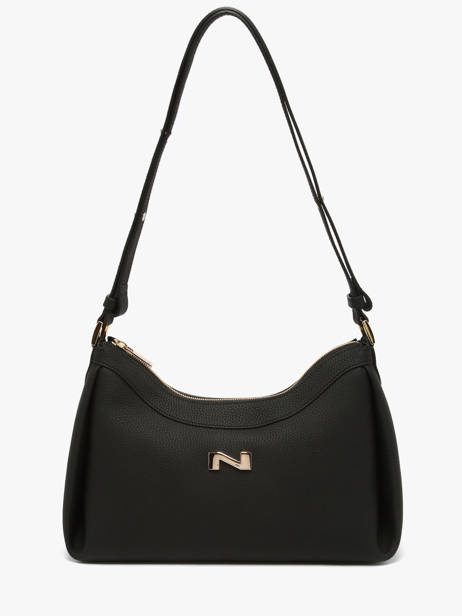 Leather Maia Shoulder Bag Nathan baume Black nymphea 6