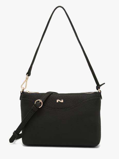 Sac Bandoulière Ingrid Cuir Nathan baume Noir riviera 1