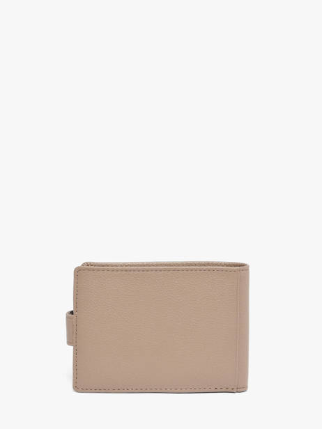 Wallet Leather Hexagona Beige confort 461050R other view 3