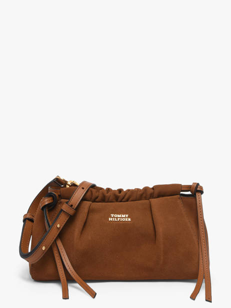 Sac Bandoulière Th Soft Cuir Tommy hilfiger Marron th soft AW19010