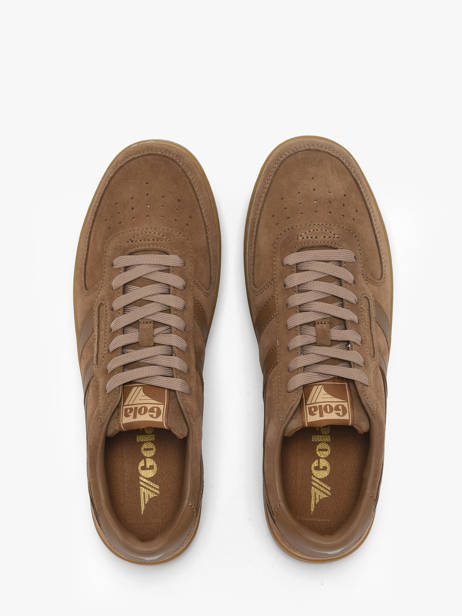 Sneakers En Cuir Gola Marron men CMB571CF vue secondaire 3