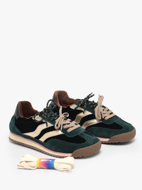 Sneakers In Leather Mrp star Green women 23 other view 1
