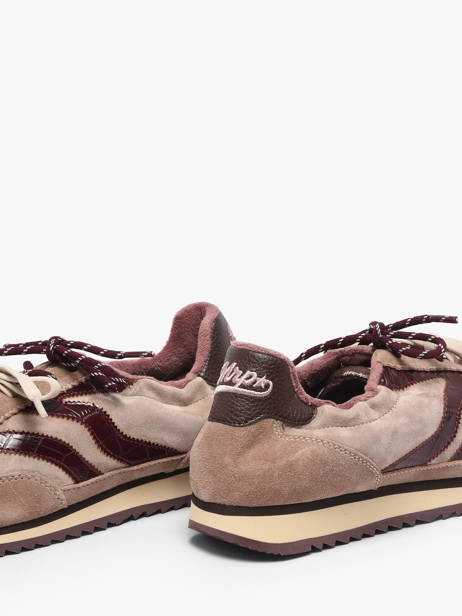 Sneakers In Leather Mrp star Pink women 4 other view 2