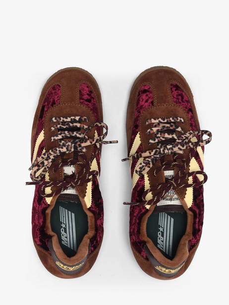Sneakers En Cuir Mrp star Rouge women 10 vue secondaire 3