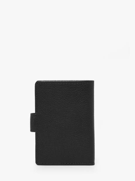 Card Holder Leather Hexagona Black confort 467254R other view 2