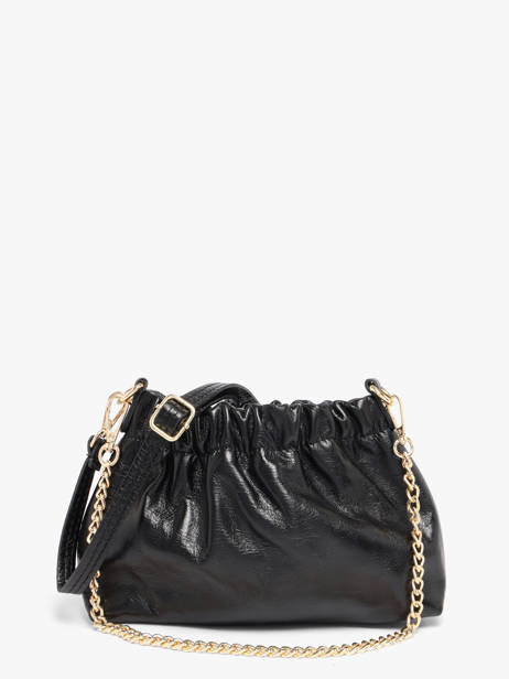 Shoulder Bag Shiny Sauvage Leather Milano Black shiny sauvage SS26062