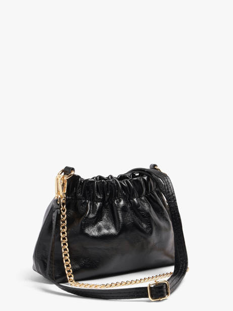 Shoulder Bag Shiny Sauvage Leather Milano Black shiny sauvage SS26062 other view 1
