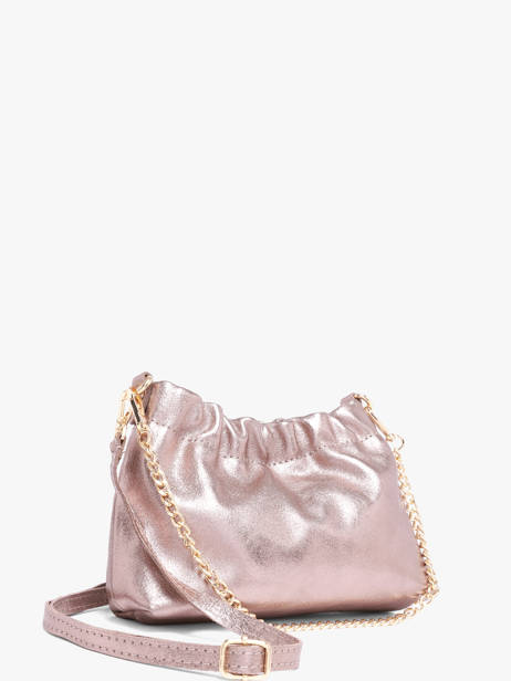 Sac Bandoulière Nine Cuir Milano Rose nine NI26062 vue secondaire 1
