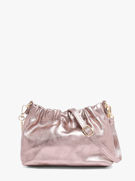 Sac Bandoulière Nine Cuir Milano Rose nine NI26062 vue secondaire 3
