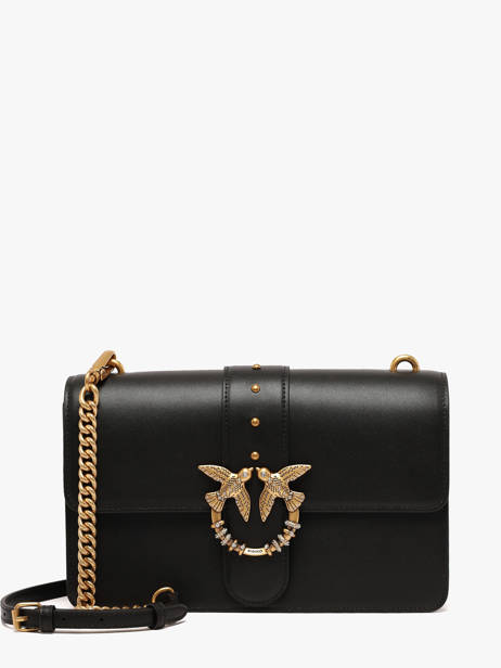 Shoulder Bag Love Bag Icon Leather Pinko Black love bag icon 7070A0F1