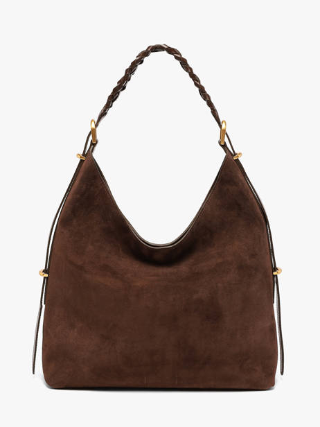 Large Suede Jess Hobo Bag Vanessa bruno Brown jess 29V40917 other view 5