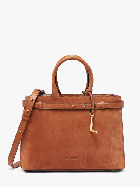 Sac Porté Main Faubourg Cuir Lancel Marron faubourg A14257
