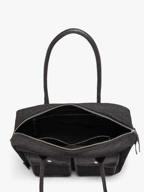 A4 Size Satchel Denim Paul marius Black denim DANDYDEN other view 2