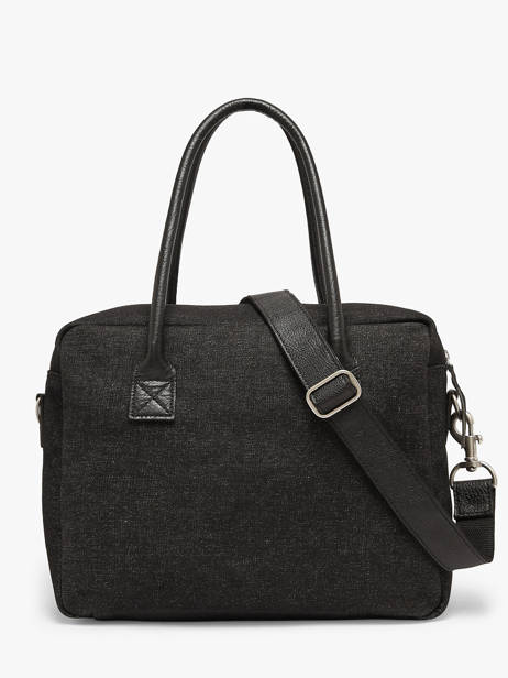 A4 Size Satchel Denim Paul marius Black denim DANDYDEN other view 3