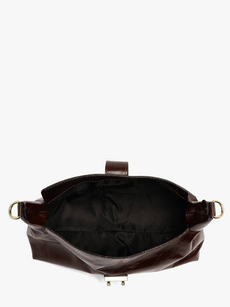 Sac Porté épaule Shiny Sauvage Cuir Milano Marron shiny sauvage SS26064 vue secondaire 2