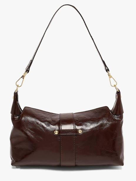Sac Porté épaule Shiny Sauvage Cuir Milano Marron shiny sauvage SS26064 vue secondaire 3