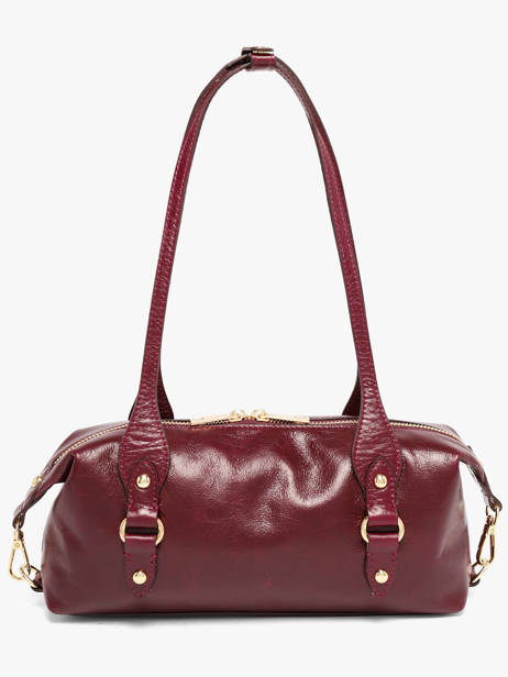 Shoulder Bag Shiny Sauvage Leather Milano Red shiny sauvage SS26065