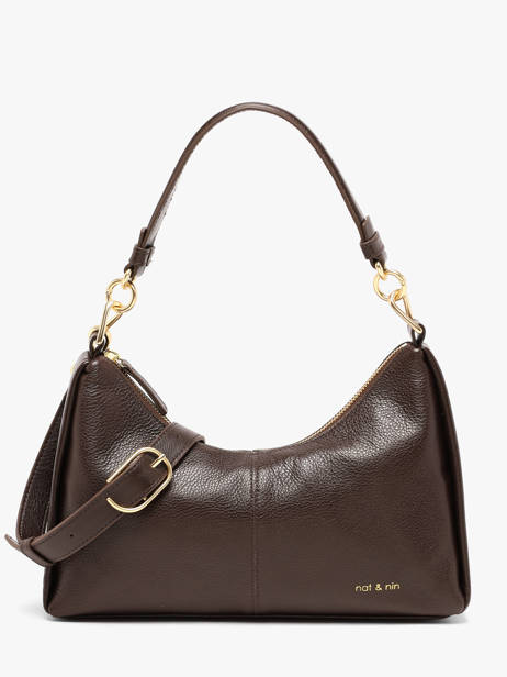 Shoulder Bag Rejina Leather Nat et nin Brown vintage REJINA