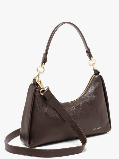 Shoulder Bag Rejina Leather Nat et nin Brown vintage REJINA other view 2
