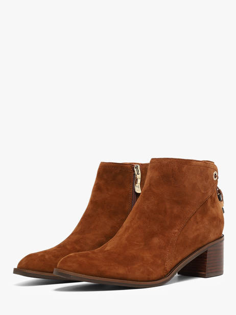 Bottines à Talon En Cuir Mam'zelle Marron women CSIUY55 vue secondaire 1