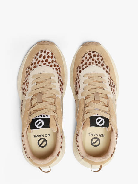 Platform Sneakers In Leather No name Beige women NNVESL04 other view 3