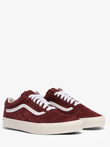 Sneakers In Leather Vans Red men D7Z4QU1 other view 1