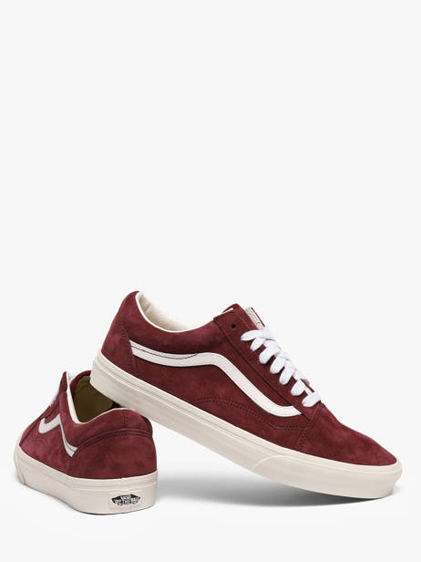 Sneakers In Leather Vans Red men D7Z4QU1 other view 2