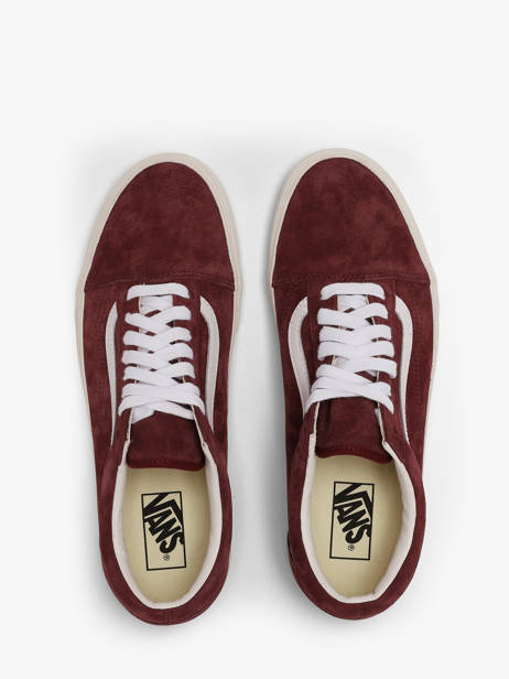 Sneakers In Leather Vans Red men D7Z4QU1 other view 3