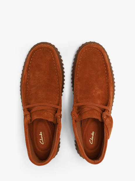 Ankle Derby Shoes In Leather Clarks Orange men 26327243 other view 3