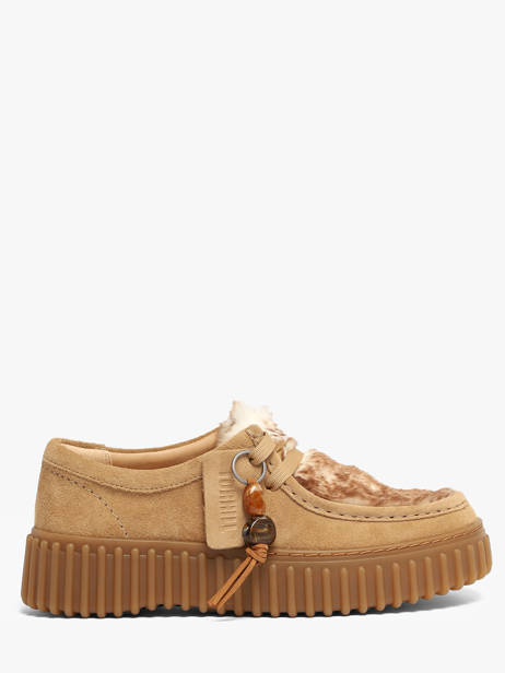 Derby Shoes In Leather Clarks Beige women 26327766