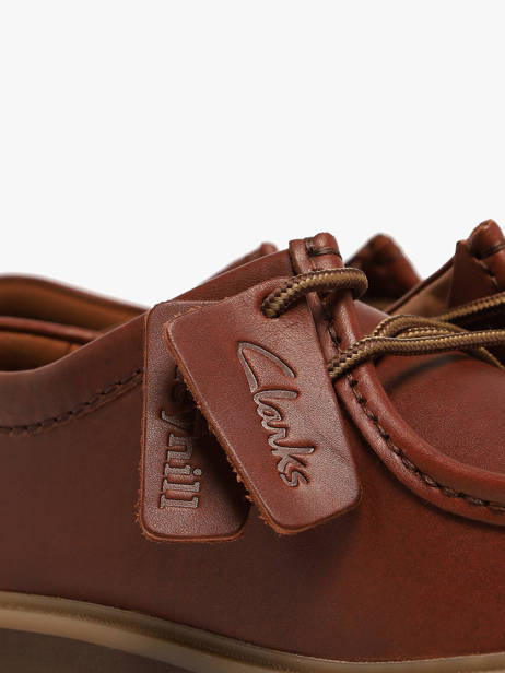 Derby Shoes In Leather Clarks Brown men 26186417 other view 2