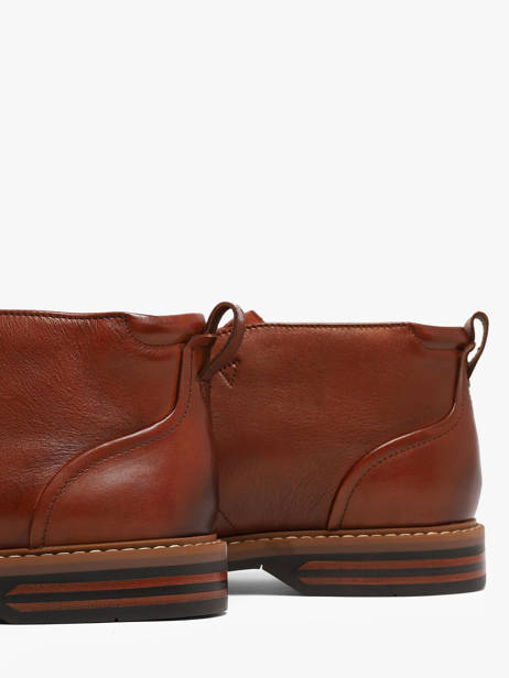 Bottines En Cuir Clarks Marron men 26320116 vue secondaire 2