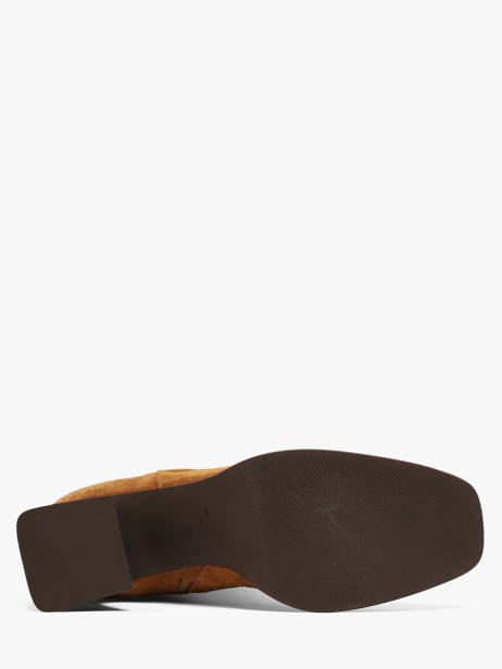 Bottines à Talon En Cuir Angel alarcon Marron women 507O vue secondaire 4