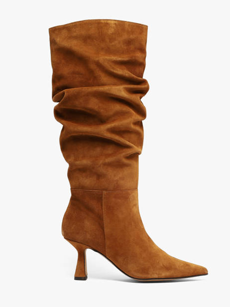 Bottes Talon Aiguille En Cuir Angel alarcon Marron women 458F
