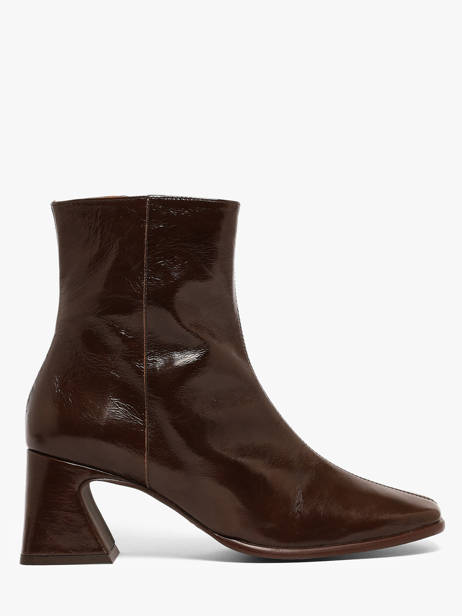 Bottines à Talon En Cuir Angel alarcon Marron women 507N