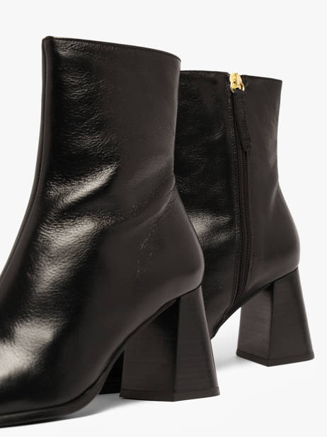 Bottines à Talon En Cuir Angel alarcon Noir women 492A vue secondaire 2