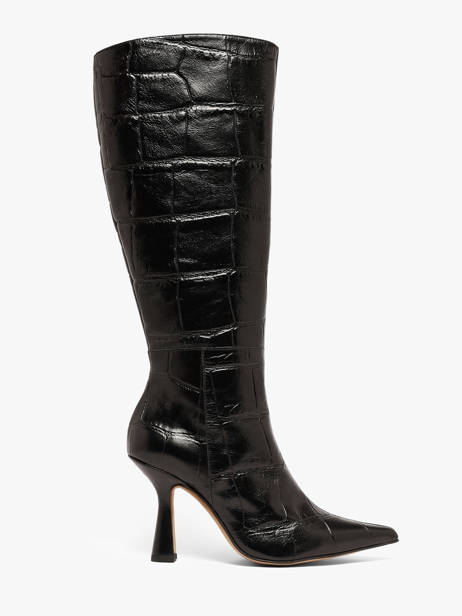 Bottes Talon Aiguille En Cuir Angel alarcon Noir women 539F