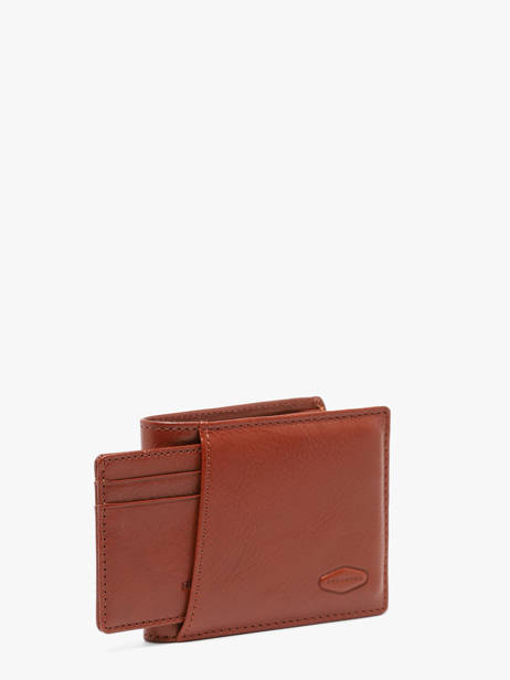 Wallet Leather Hexagona Brown stuart 198472 other view 1