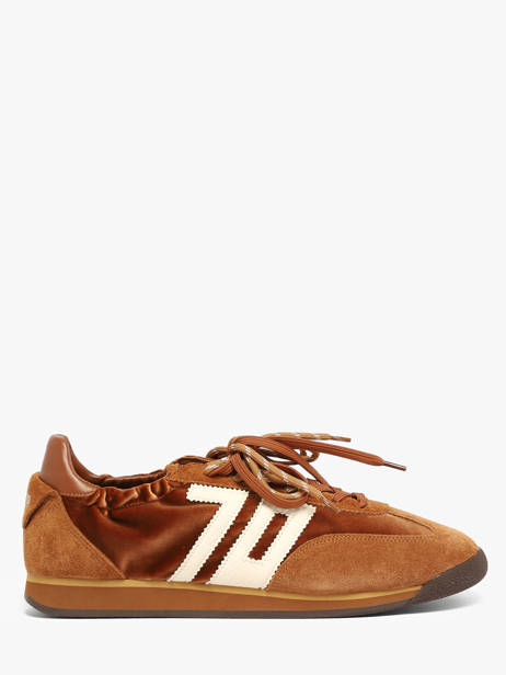 Sneakers In Leather Back 70 Brown women 65