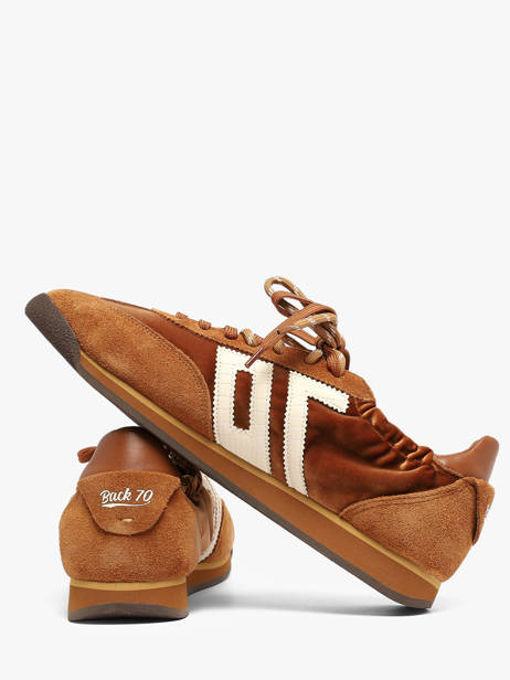 Sneakers In Leather Back 70 Brown women 65 other view 2