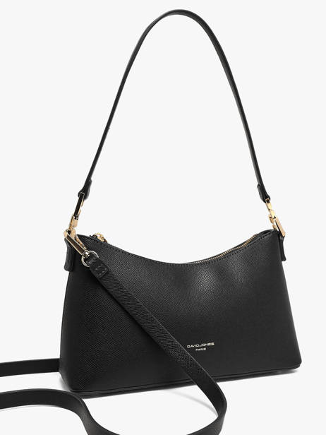 Sac Porté épaule Saffiano David jones Noir saffiano A vue secondaire 1