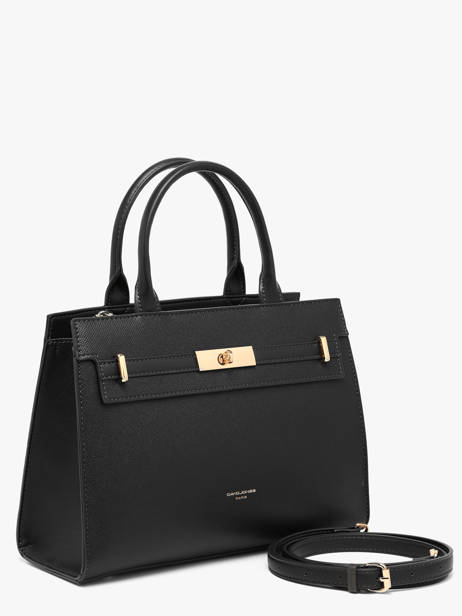 Sac Porté Main Saffiano David jones Noir saffiano CM8609 vue secondaire 1