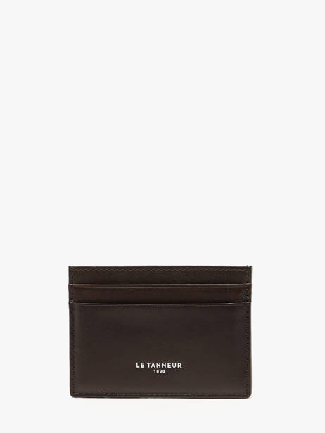 Porte-cartes Cuir Le tanneur Marron lucien huile THHU3500