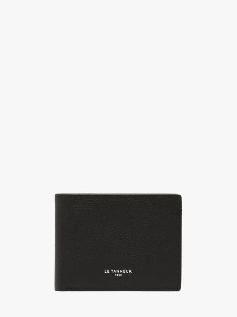 Wallet Leather Le tanneur Black lucien graine THGR3303