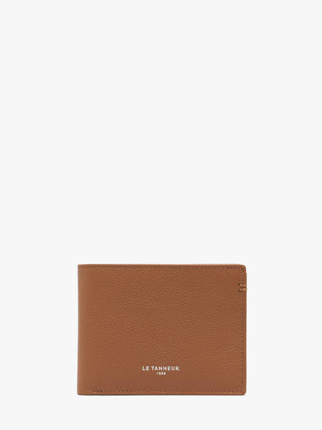 Portefeuille Cuir Le tanneur Marron lucien graine THGR3303